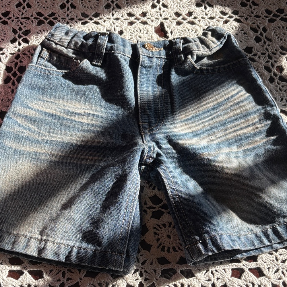 U.S. Polo Assn. Kids Faded Blue Denim Shorts